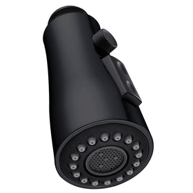 Angle Simple matte black sprayer assembly upgrade for kitchens.