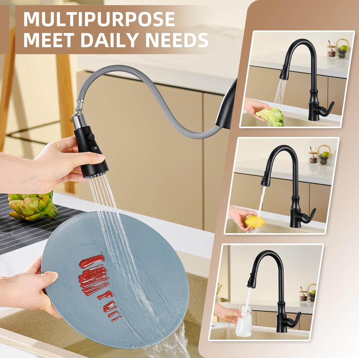 Angle Simple sprayer pause button lets you stop water flow.