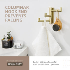 Angle Simple space-saving towel holder frees counter space in small bathrooms