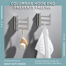 Angle Simple in bathroom setup ideal for towels and robes.
