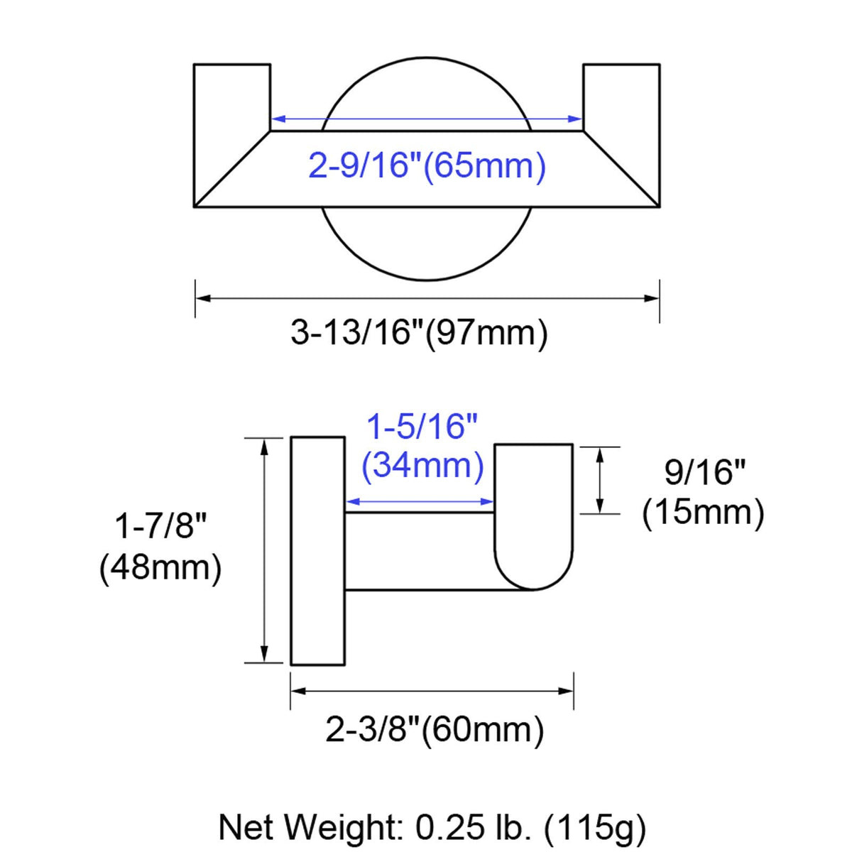 Angle Simple towel hook brushed nickel, daily-use accessory for neat, clutter-free spaces.