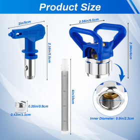 Anglecai 6 reversible spray nozzles provide stable performance and wear resistance for long-term use