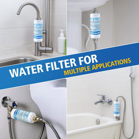 Long-lasting filters replace annually for low-maintenance bidet care.