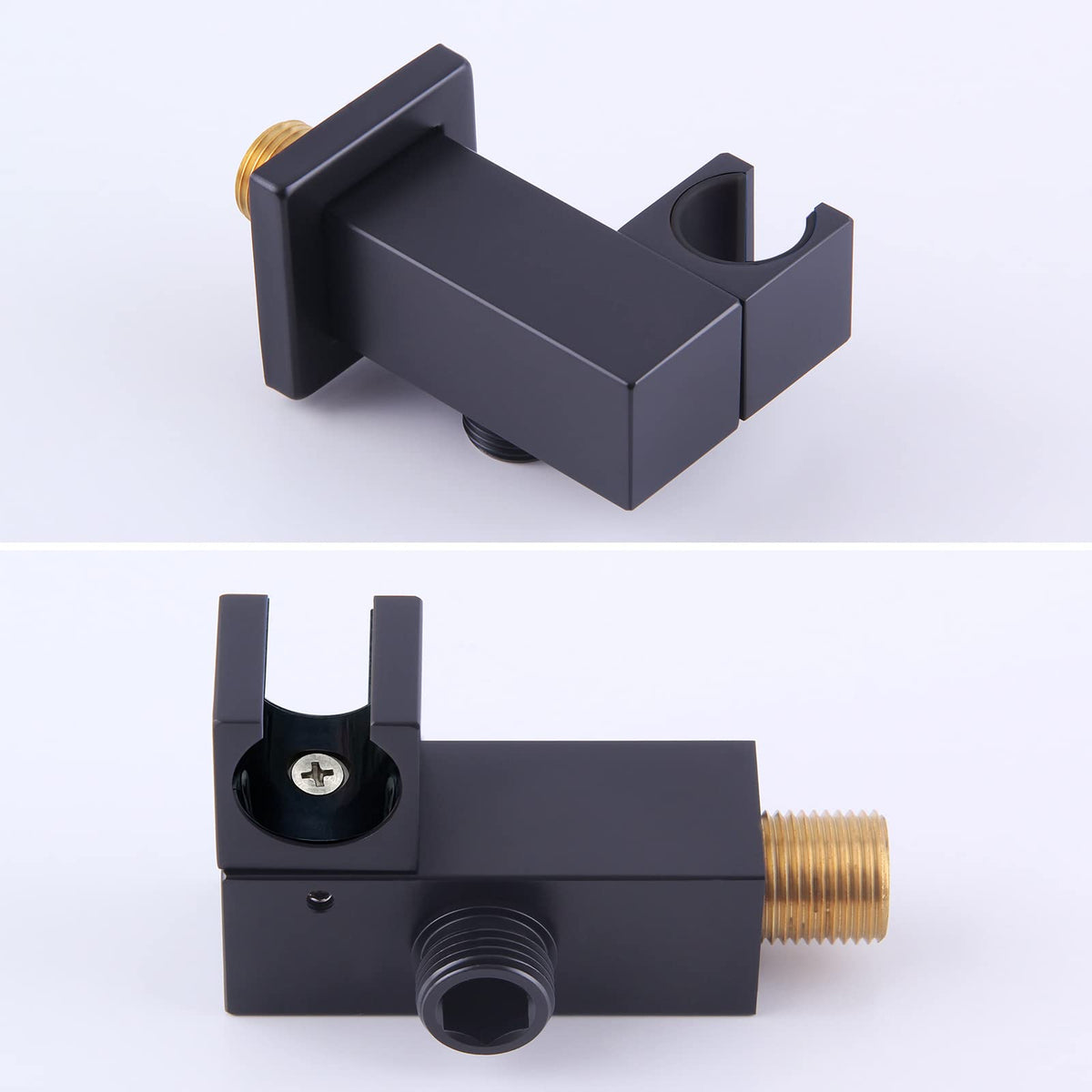Angle Simple adjustable holder with gasket protects shower head from scratches
