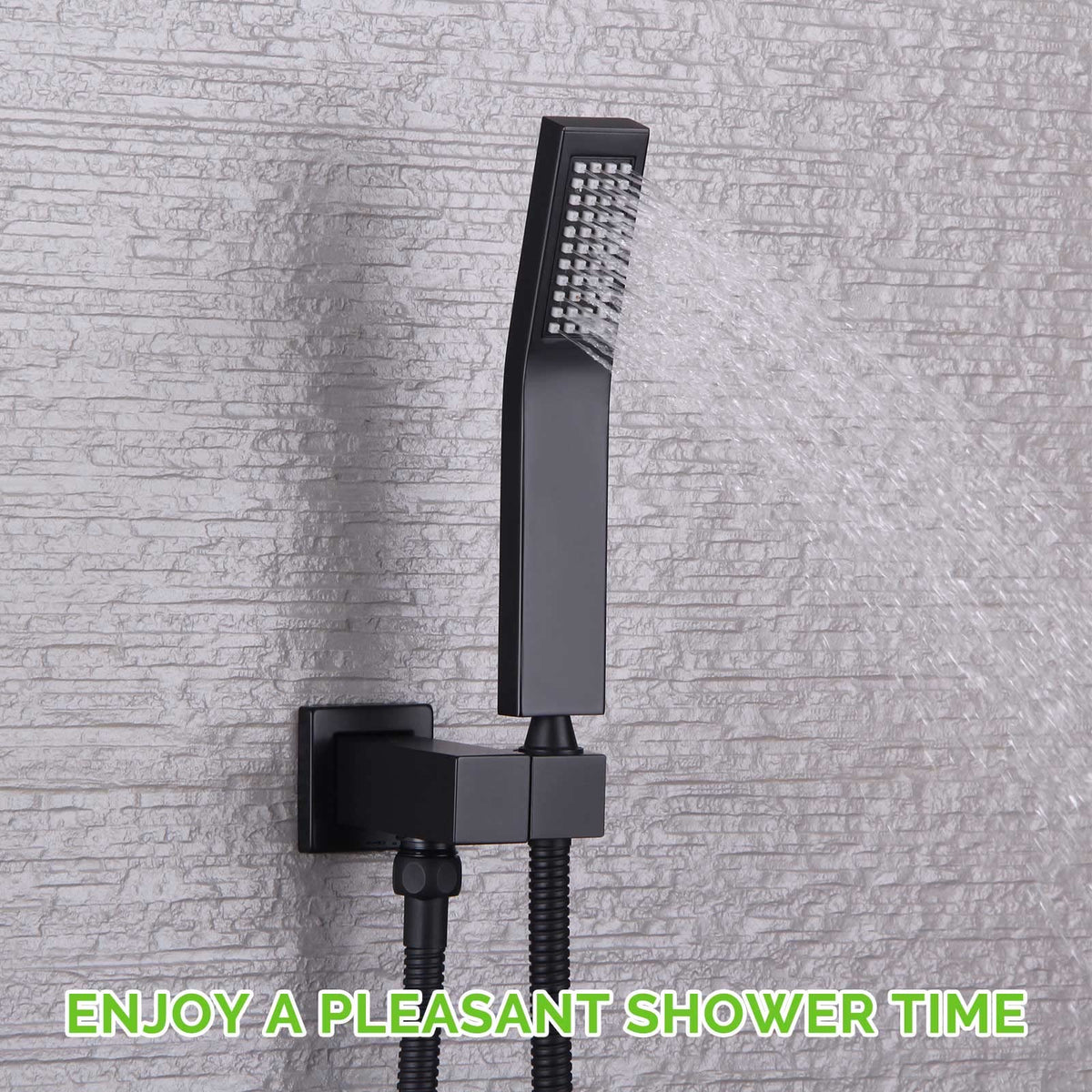 Angle Simple matte black coating adds modern style to bathroom fixtures