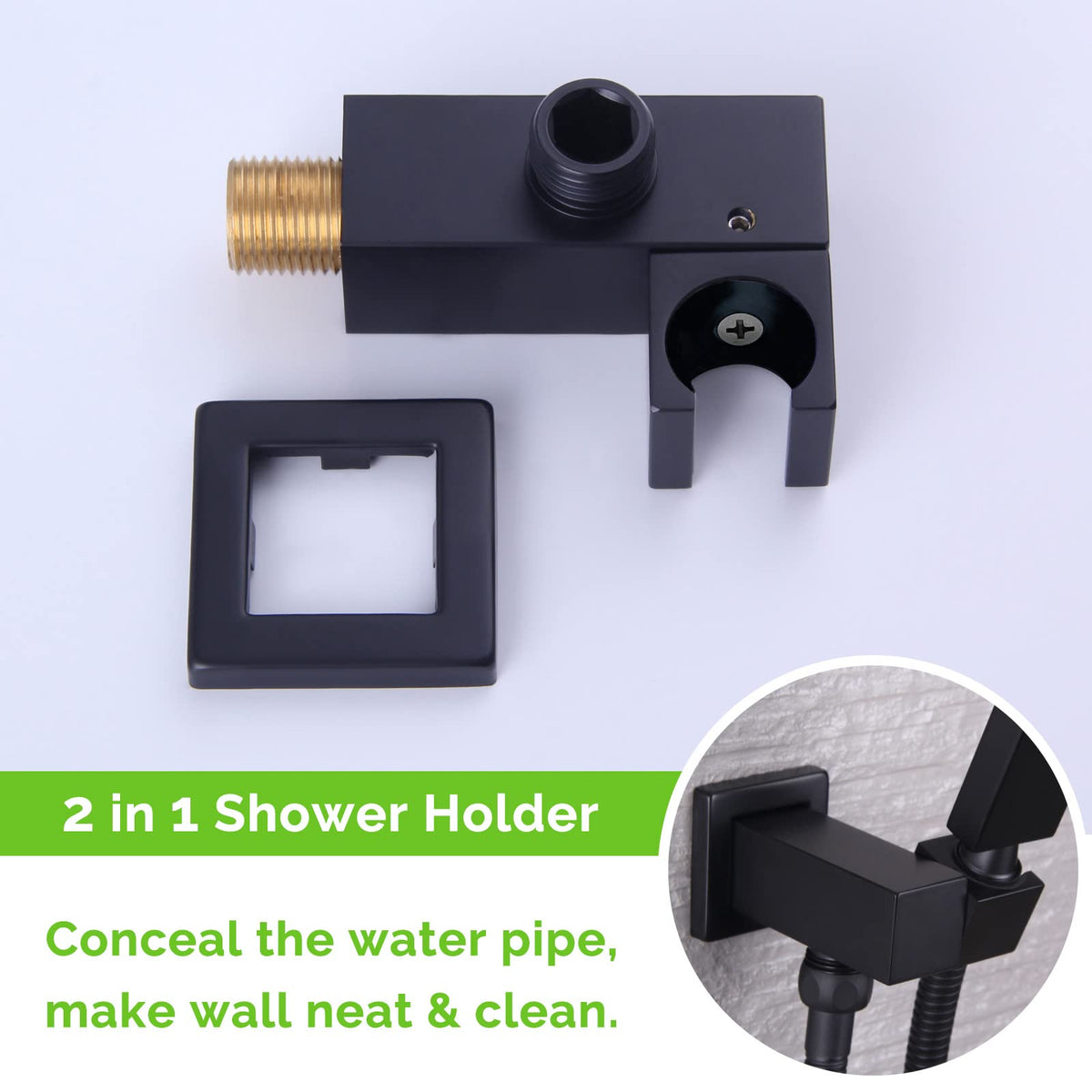 Angle Simple 45-degree adjustable angle for a more comfortable shower