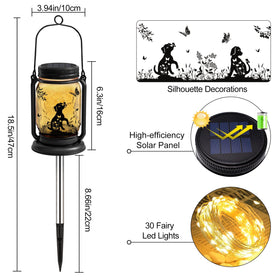 ANGMLN 3-in-1-solar-lantern illuminates lawn, table, and hook placements with warm LED light.