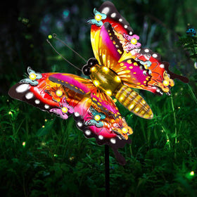ANGMLN butterfly garden decor doubles as eye-catching seasonal accent.