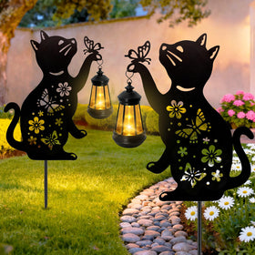 ANGMLN garden pathway lawn ornament lights up walkways and patios