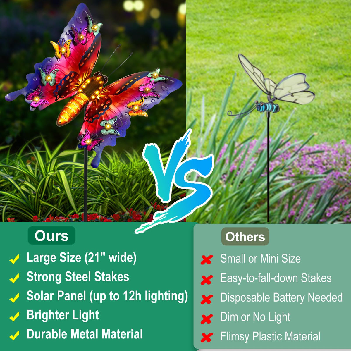 ANGMLN butterfly decor makes a thoughtful gift for garden lovers and moms.
