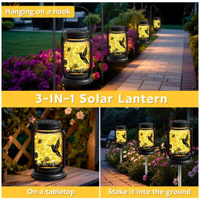 ANGMLN hummingbird lantern table use adds cozy outdoor ambiance.