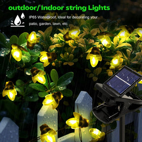 ANGMLN Firefly lights illuminate a garden for decorative ambience