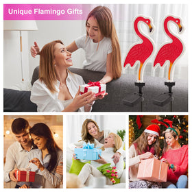 ANGMLN pink neon flamingo light for outdoor decor and events