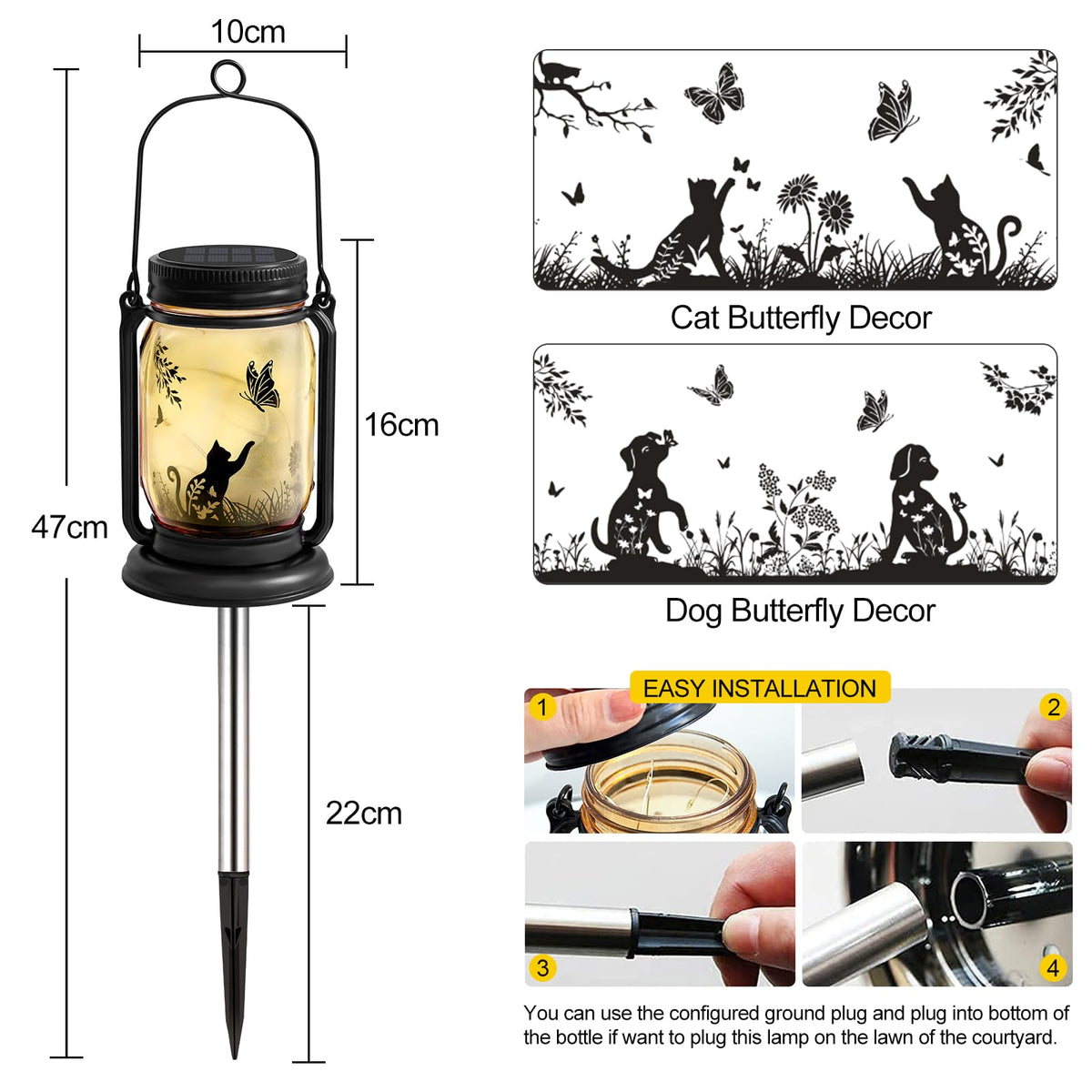 ANGMLN solar-panel lantern upgraded design for longer daytime charging.