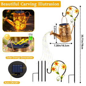 ANGMLN sunflower yard decor glows softly, projecting charming patterns.