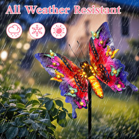 ANGMLN UV-coated butterfly light resists fading, keeping colors vibrant year round.
