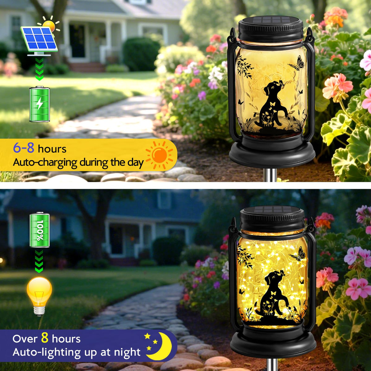 ANGMLN waterproof-outdoor-lantern withstands rain, snow, and wind for reliable evenings.