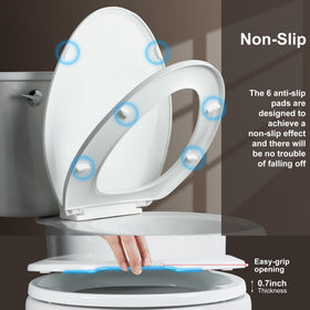 Angol Shiold slow-close hinges keep bathroom quiet at night.
