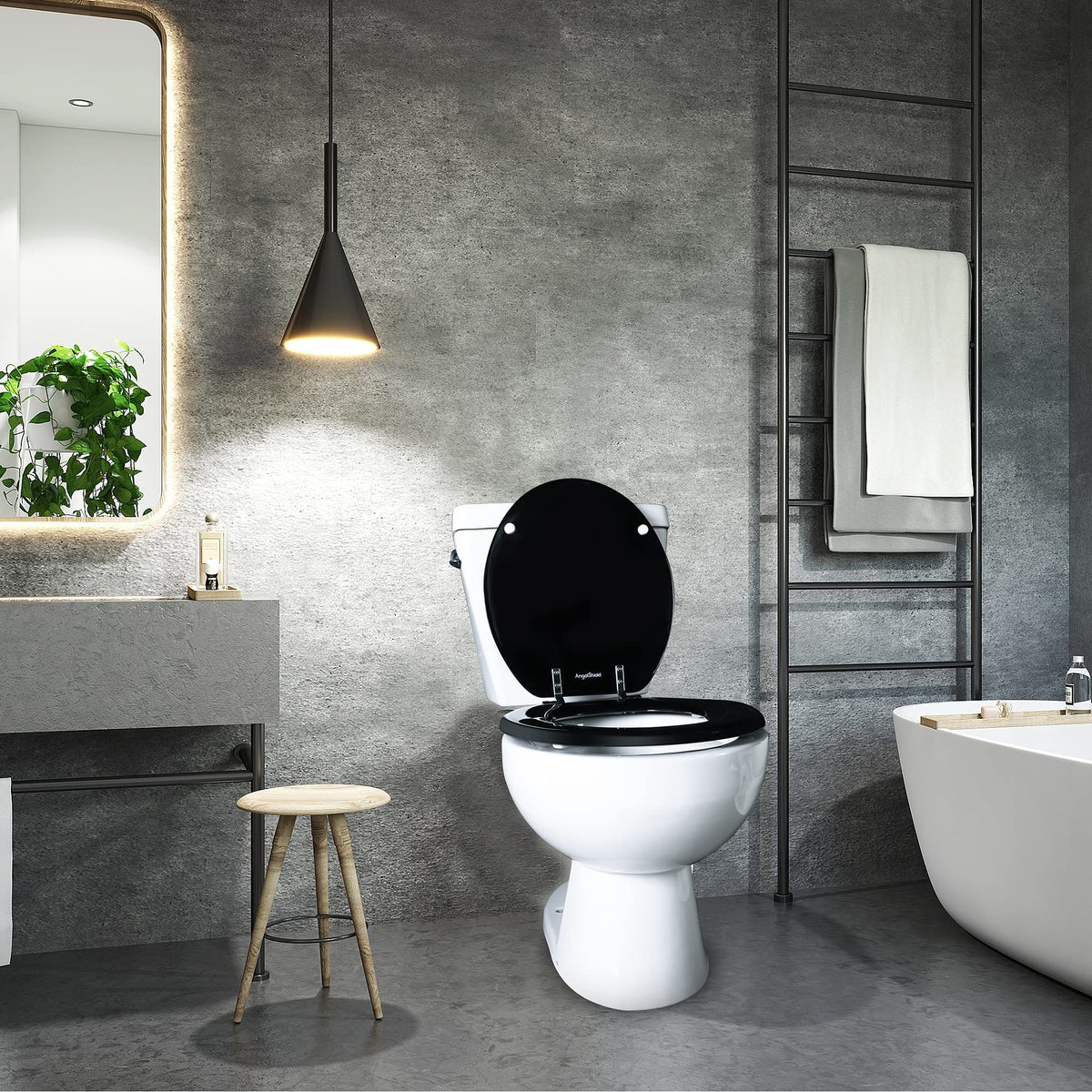 Angol Shiold round seat fits major American brands for versatile compatibility.