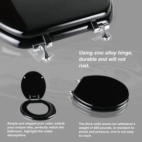 Angol Shiold zinc alloy hinges ensure a sturdy, smooth lift and secure fit.