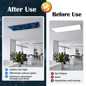 ANGSYLTH starry sky pattern adds modern style to hospitals waiting areas.