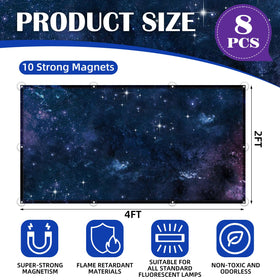 ANGSYLTH magnetic adhesion keeps 4x2 ft diffusers secure without tools.