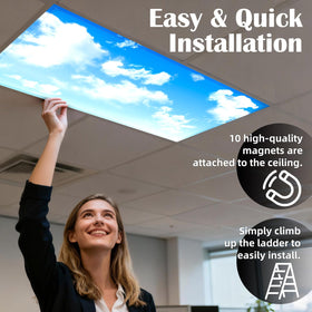 ANGSYLTH magnetic light covers secure easily without tools in busy spaces.