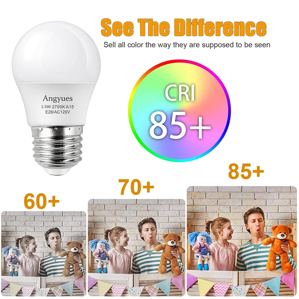 Angyues bedroom table lamp bulb ideal for reading