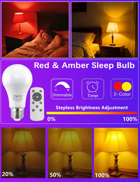 Angyues dual-light mode bedroom bulb for relaxed evenings.