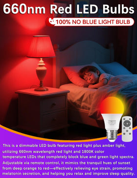 Angyues remote-dimming sleep bulb with full-range brightness.