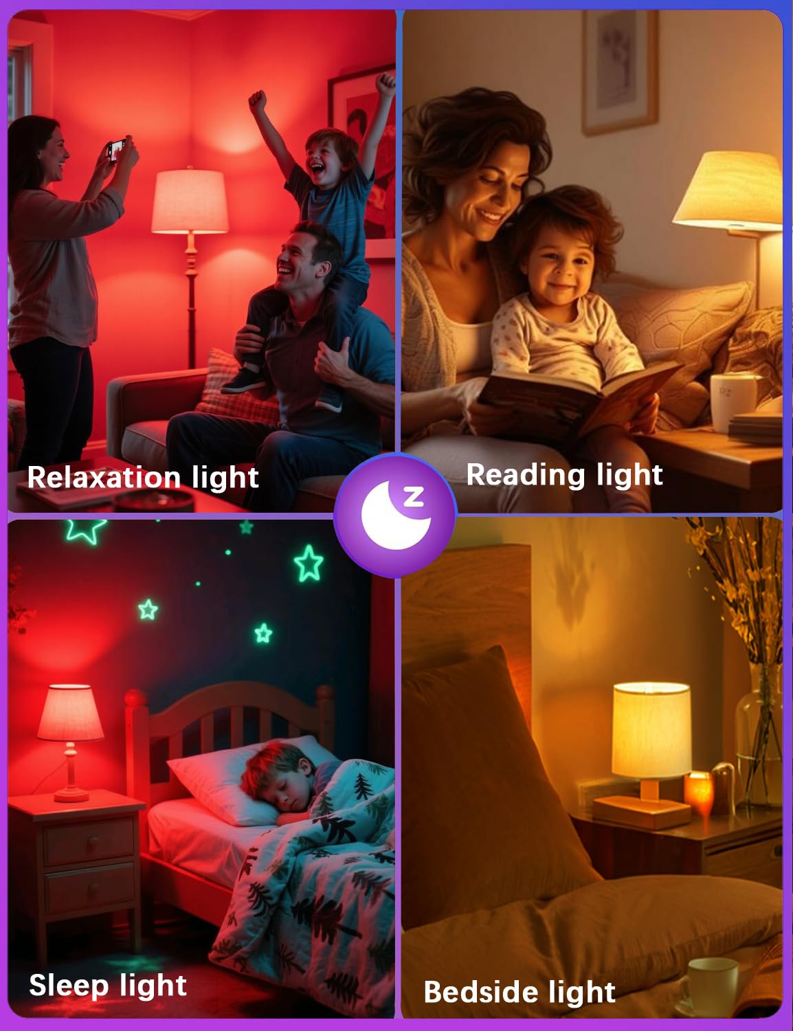 Angyues timer function keeps bedtime routine consistent.