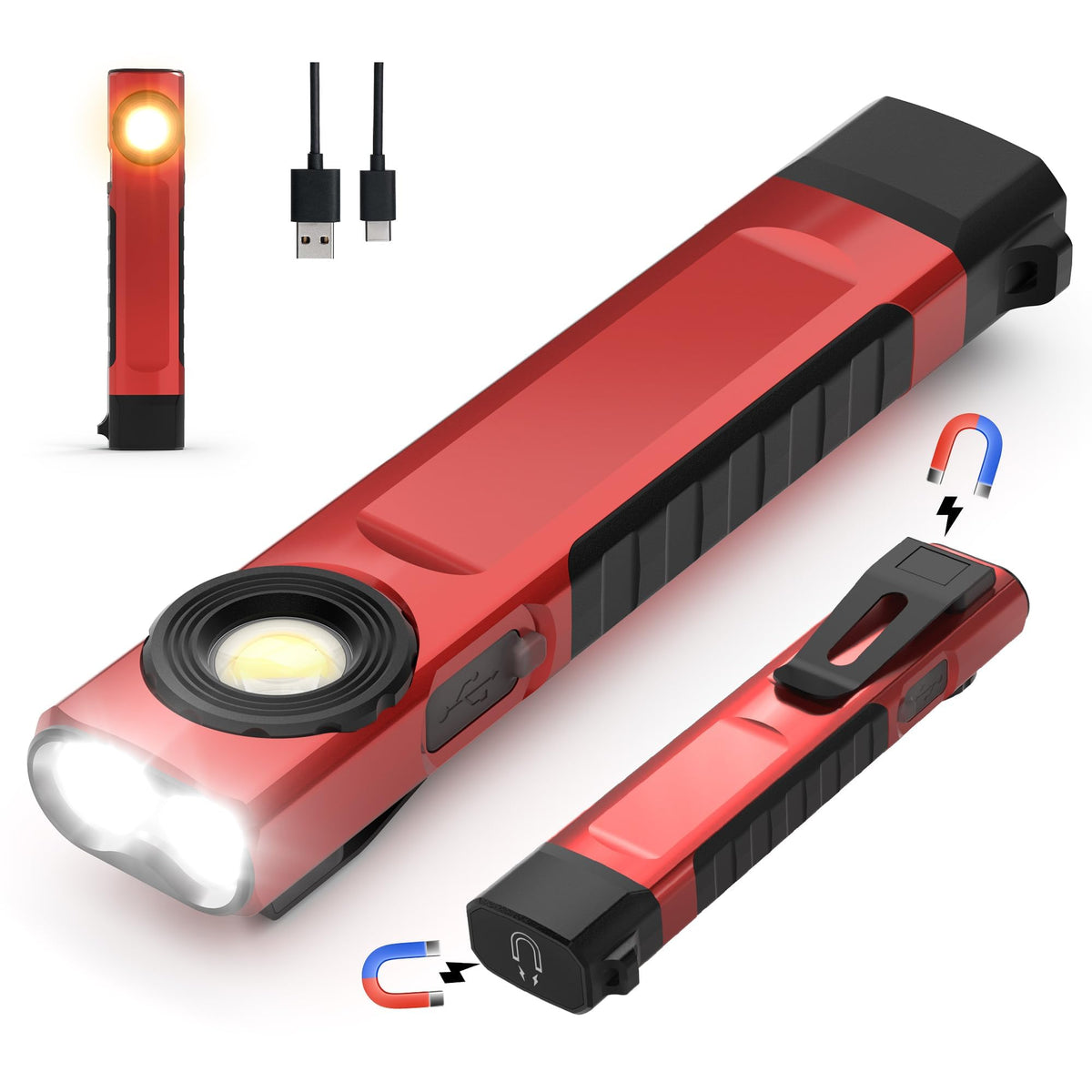 Anhay flashlight in camping setup illustrating versatile illumination.