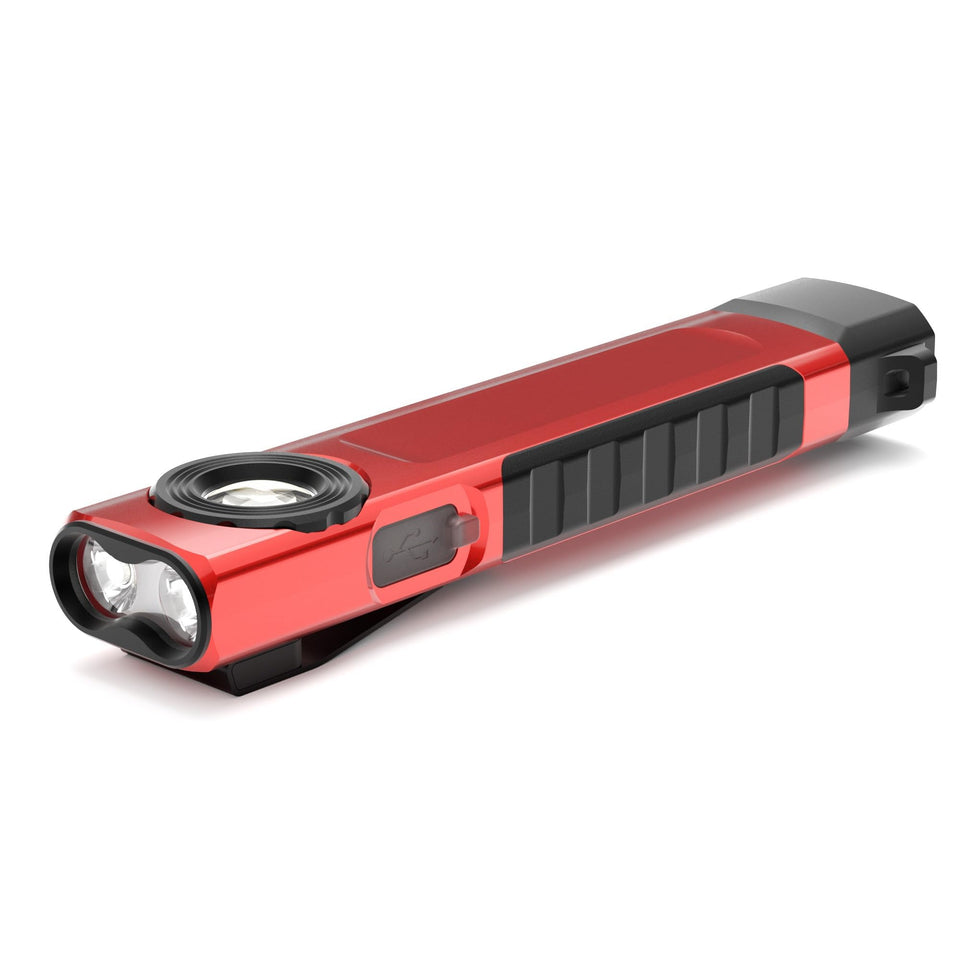 Anhay rechargeable flashlight front view highlighting 1500 lumens for bright tasks.