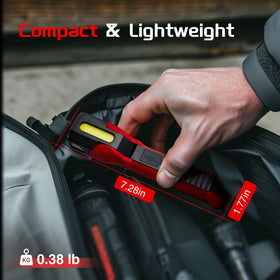Anhay Rechargeable Work Light battery indicator helps plan tasks.