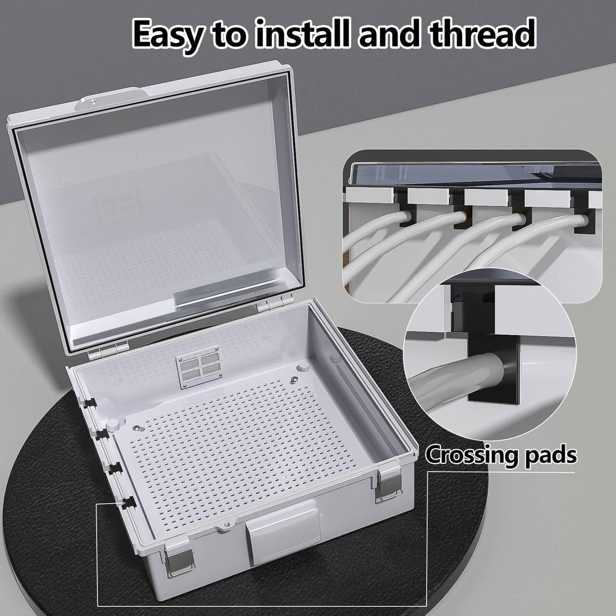 ANIMACYN hinged cover provides quick access to internal components