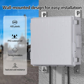 ANIMACYN junction box with mounting plate simplifies wall or ceiling installation