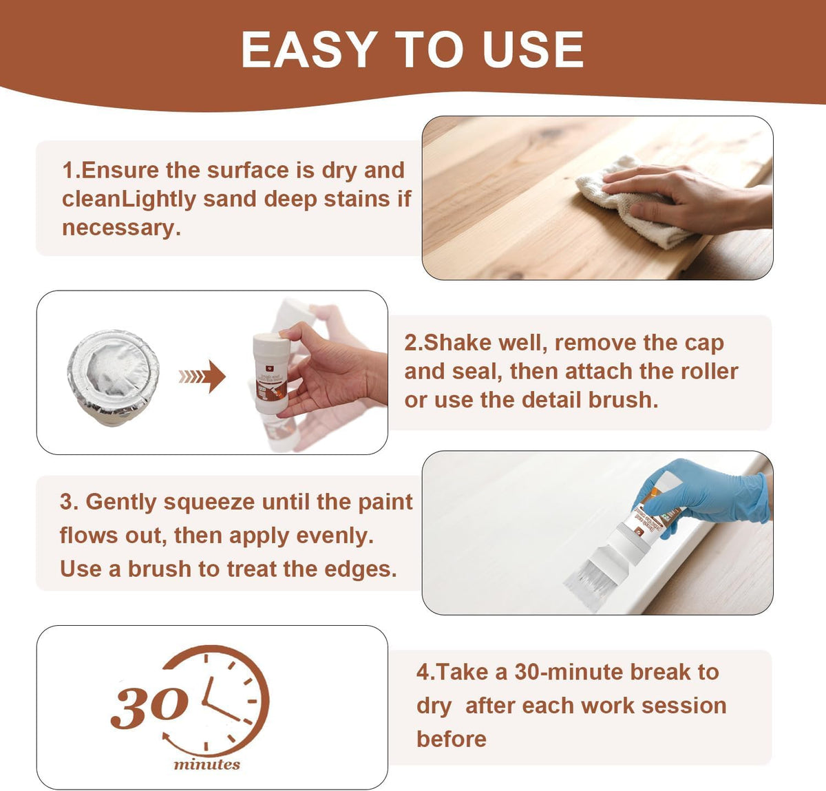Anirun White Paint is water-based and pet-safe for home use.