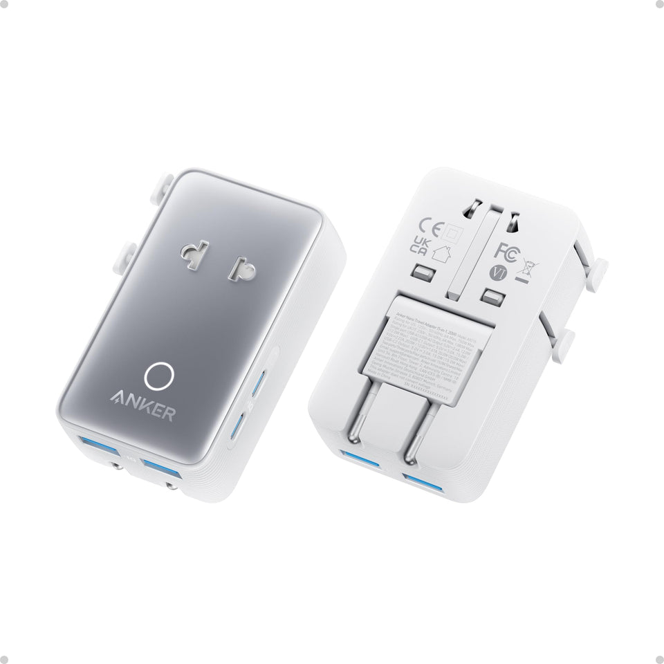 Anker Nano Travel Adapter compact design for easy packing on trips