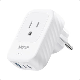 Anker Travel Adapter Type E/F with two AC outlets for Europe