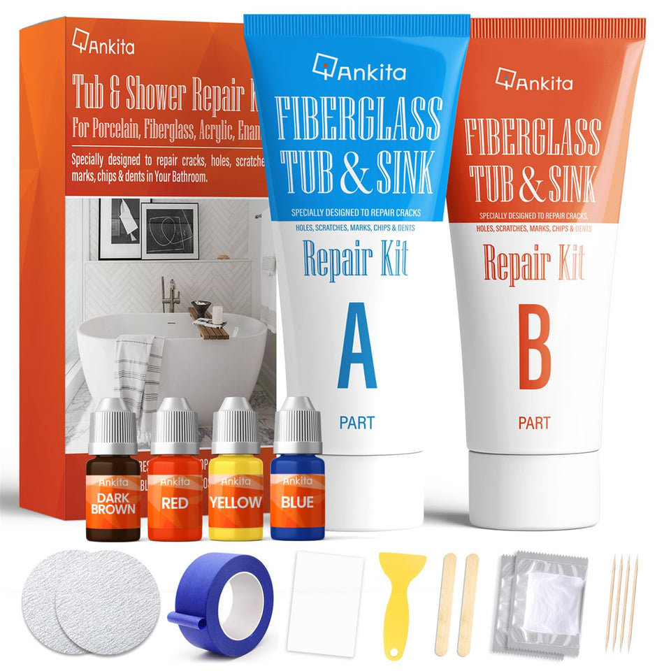 Ankita tub repair kit color-match palette blends with tub finishes