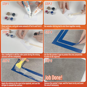 Ankita porcelain surface repair on bathroom tile