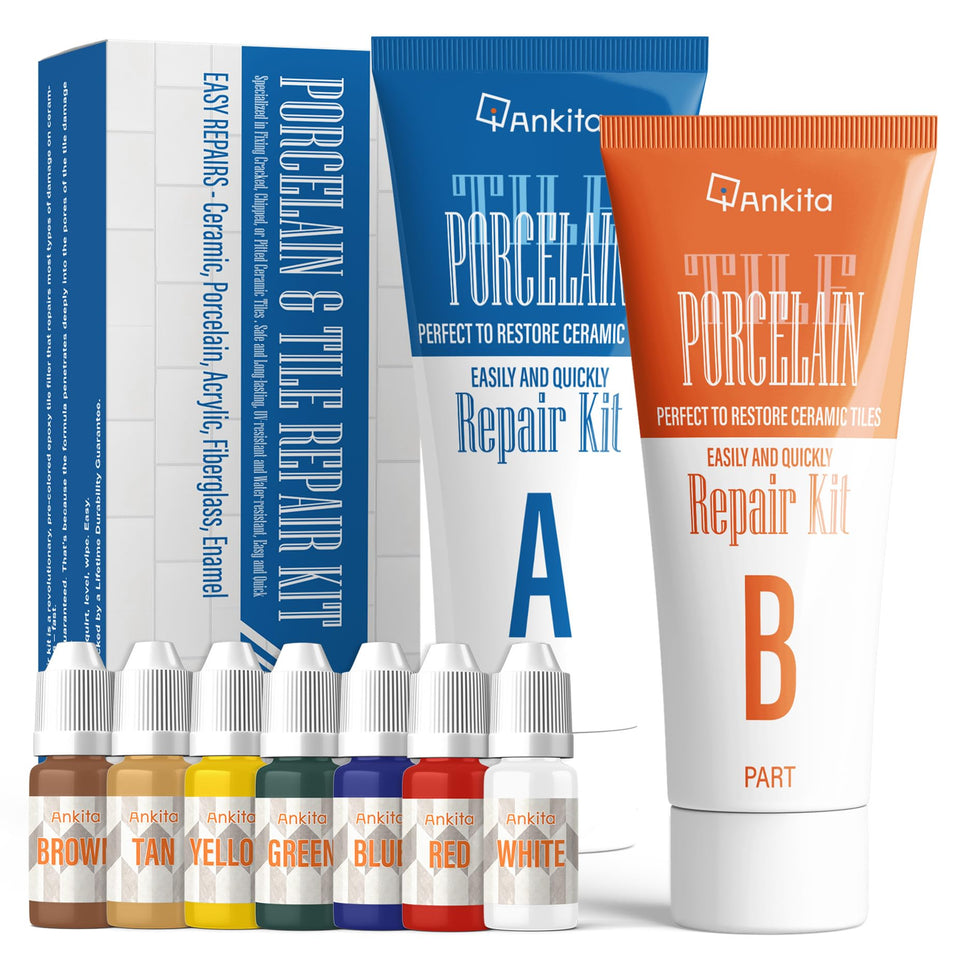 Ankita Tile Repair Kit color pigments enable seamless tile color matching.