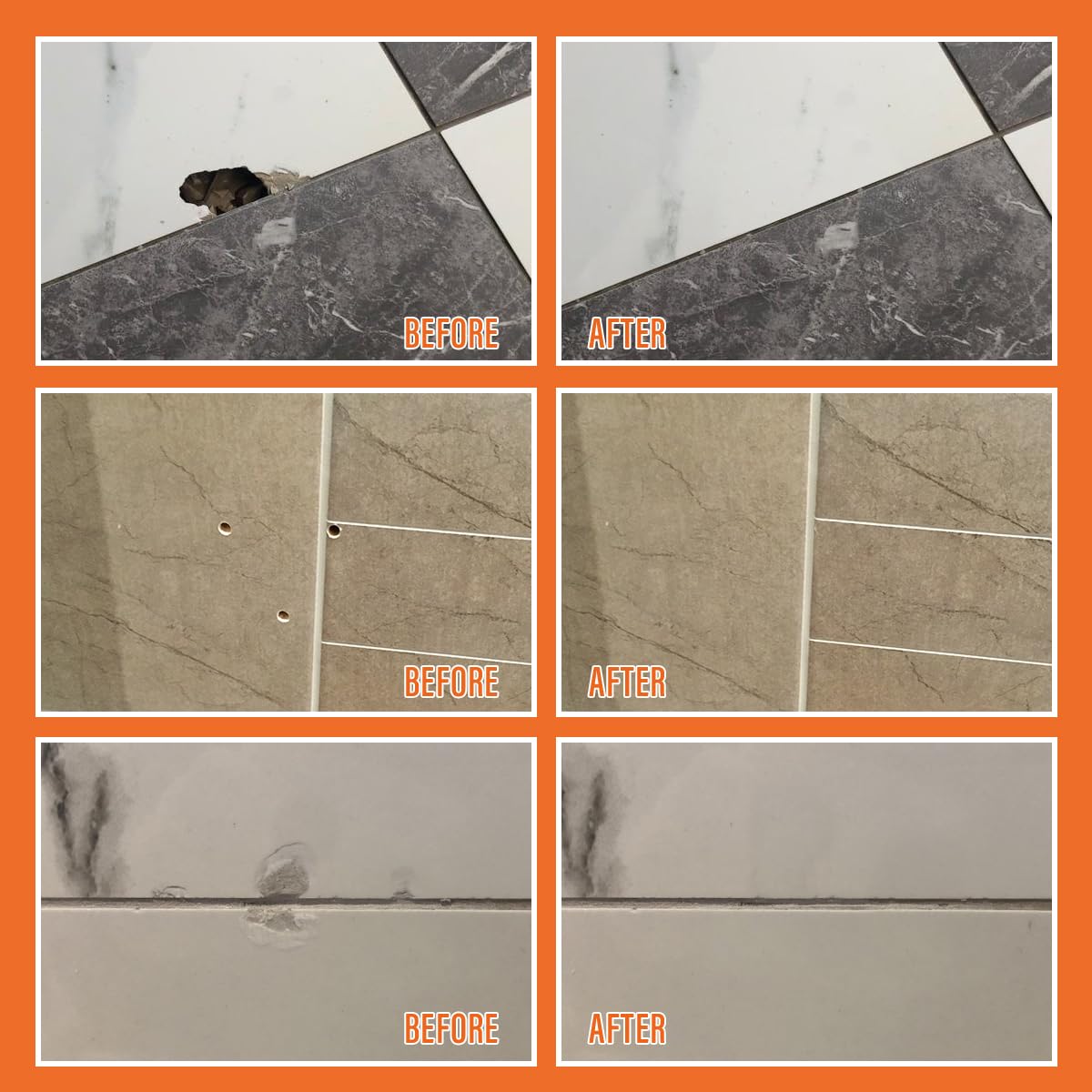 Ankita Tile Repair Kit water-resistant formula resists moisture for lasting repairs.