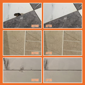 Ankita Tile Repair Kit water-resistant formula resists moisture for lasting repairs.
