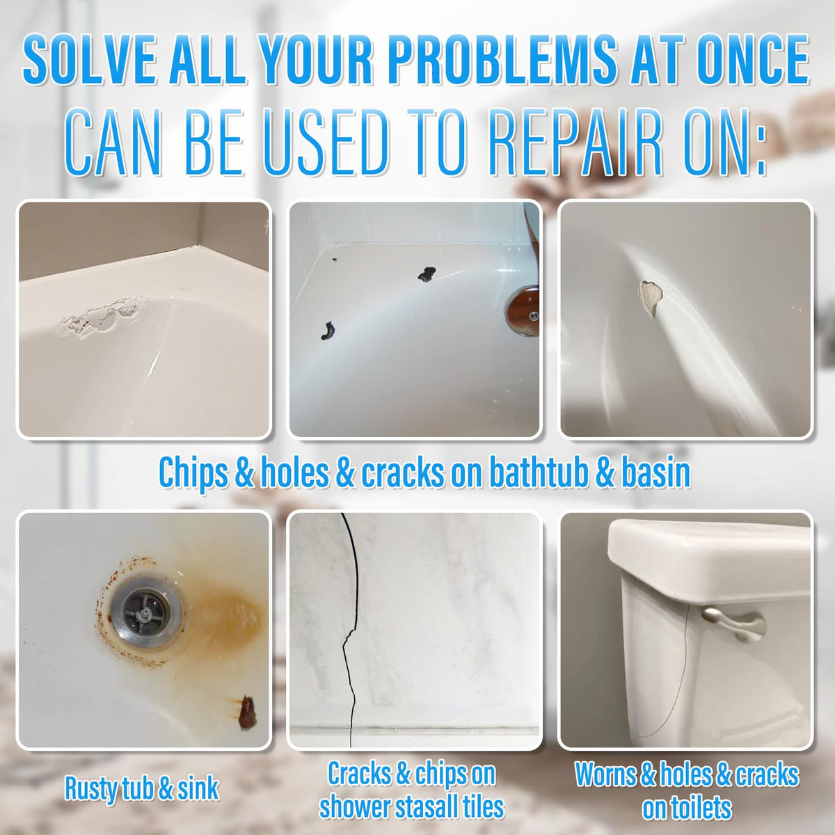 Ankita tub repair kit white application process shows easy use