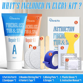 Ankita tub repair kit white chip repair on surface for a durable seal