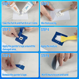 Ankita tub repair kit white satisfaction guarantee provides reassurance