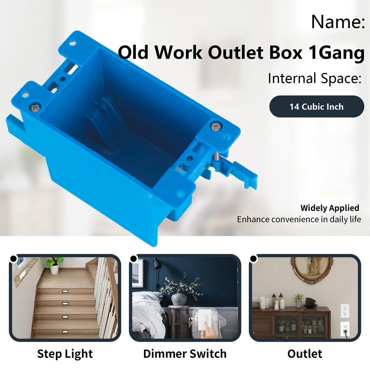 ANKYLHUA built-in cable clamp keeps wires securely in place.