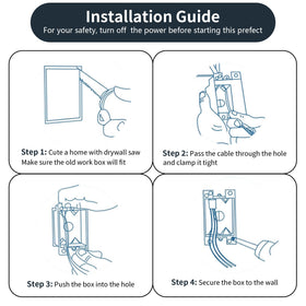 ANKYLHUA easy-to-use screw ear design supports quick wall mounting.