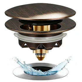 Anlige bathtub drain stopper with universal fit for easy drainage